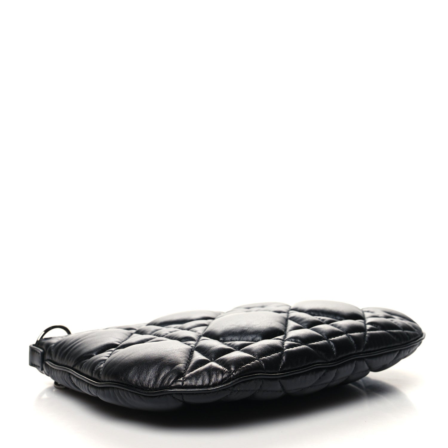Christian Dior Calfskin Macrocannage Mini Dior Caro Tulip Bag Black 4 of 10