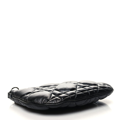 Christian Dior Calfskin Macrocannage Mini Dior Caro Tulip Bag Black 4 of 10