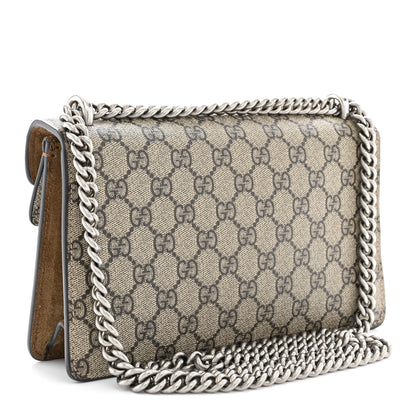 Gucci GG Supreme Monogram Small Dionysus Shoulder Bag Taupe 3 of 13