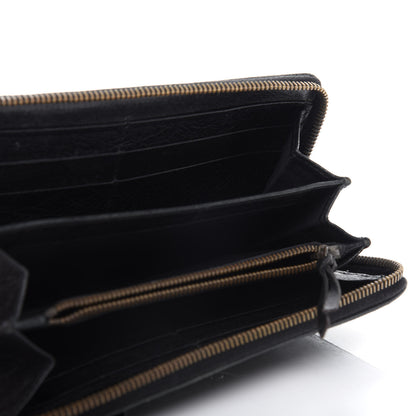 Balenciaga Agneau Classic Hardware Continental Zip Around Wallet 5 of 5