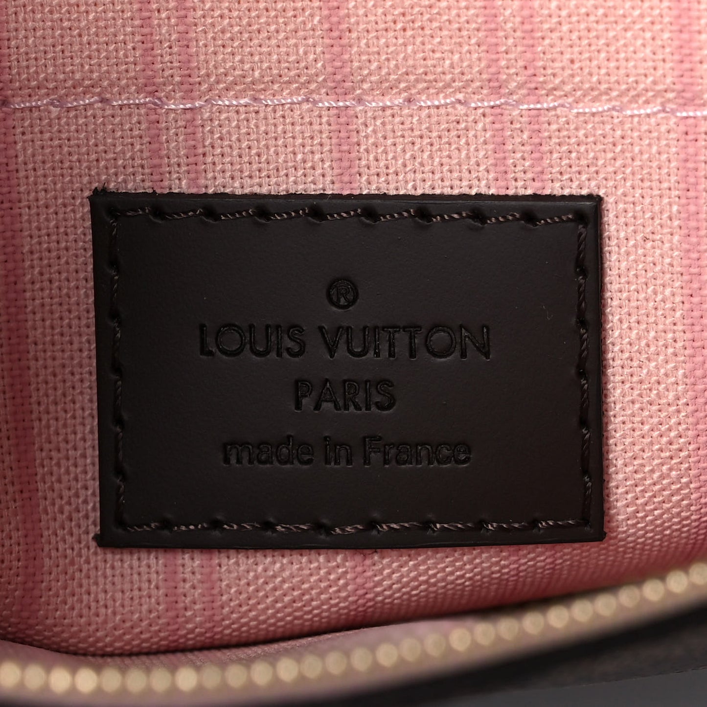 Damier Ebene Neverfull MM GM Pochette Rose Ballerine