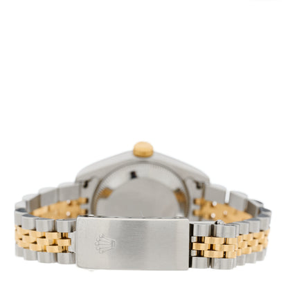 Rolex Stainless Steel 18K Yellow Gold 26mm Oyster Perpetual Datejust Watch White Roman 79173 3 of 5