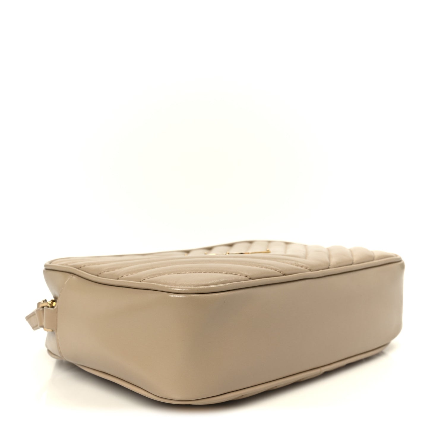 Calfskin Matelasse Monogram Lou Camera Bag Dark Beige