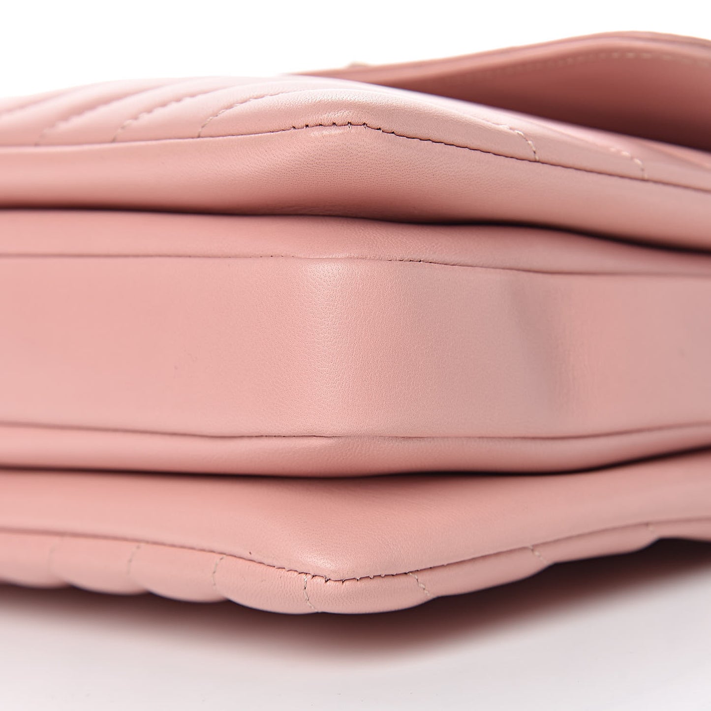 Lambskin Chevron Quilted Small Trendy CC Dual Handle Flap Bag Light Pink