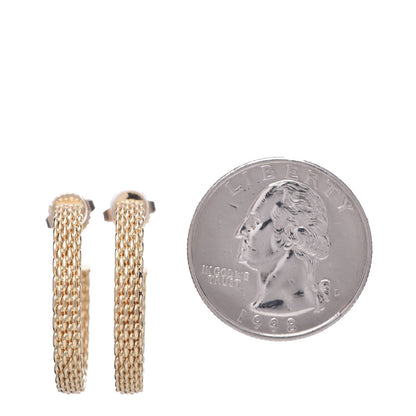 Tiffany 18K Yellow Gold Somerset Hoop Earrings 2 of 4