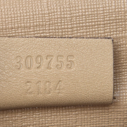 Gucci GG Supreme Monogram Nice French Flap Wallet Beige 8 of 9