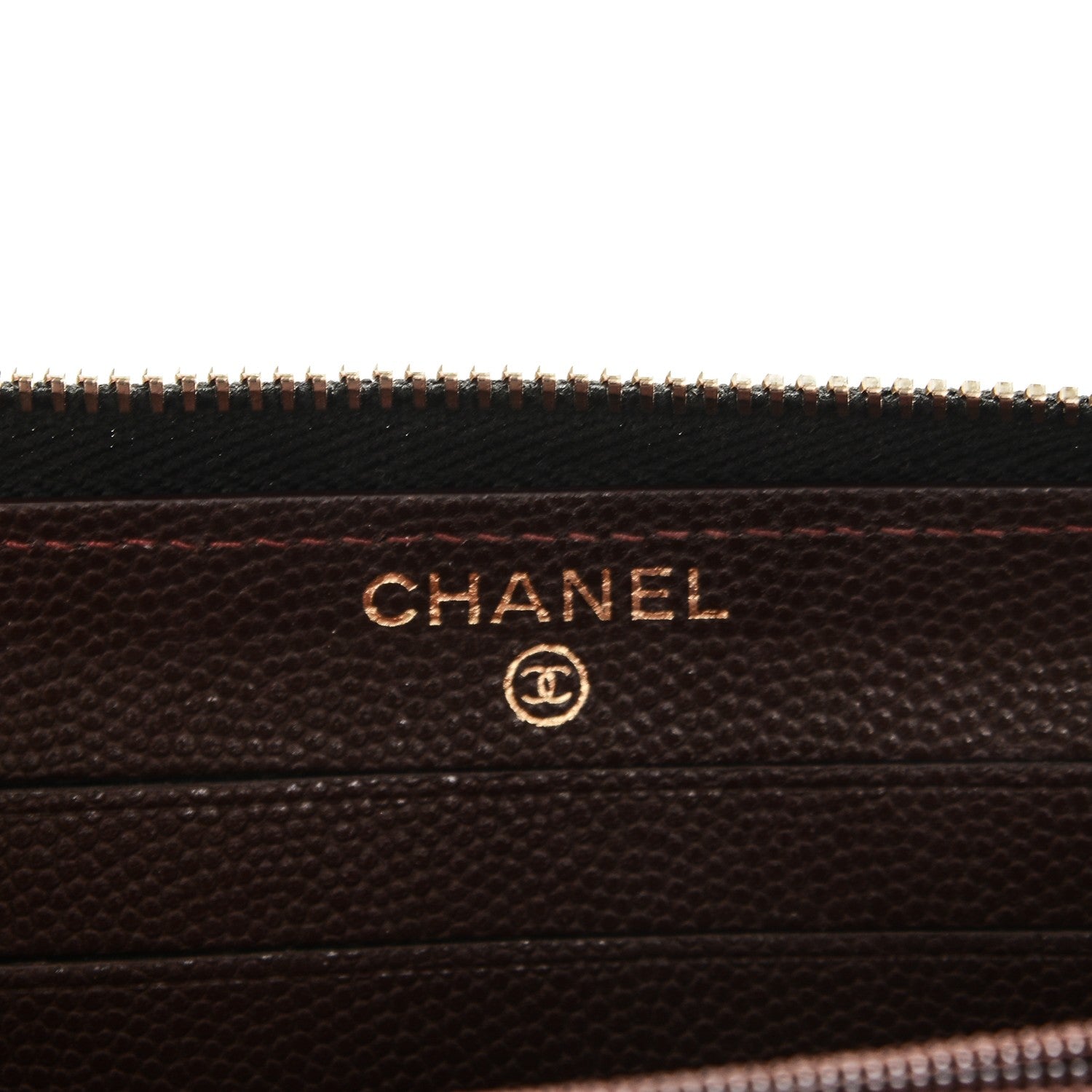 Chanel Caviar Quilted Small Zip Around Wallet Black 6 of 8
