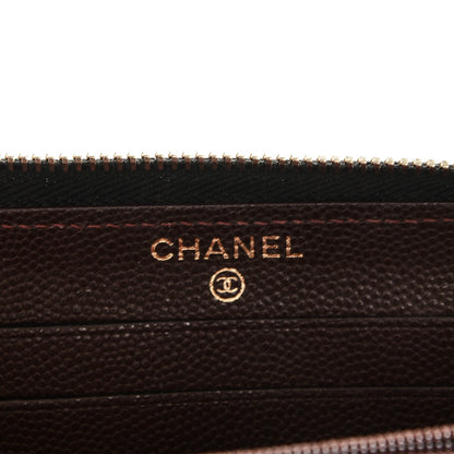 Chanel Caviar Quilted Small Zip Around Wallet Black 6 of 8