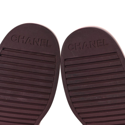 Chanel Lambskin Quilted CC Turnlock Loafers 39 Dark Pink 7 of 10