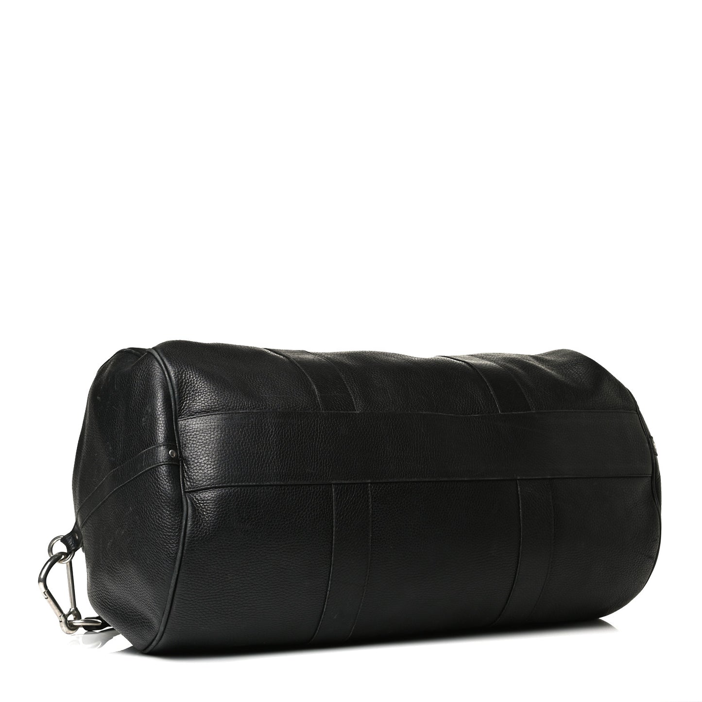 Calfskin Check Duffle Bag Black