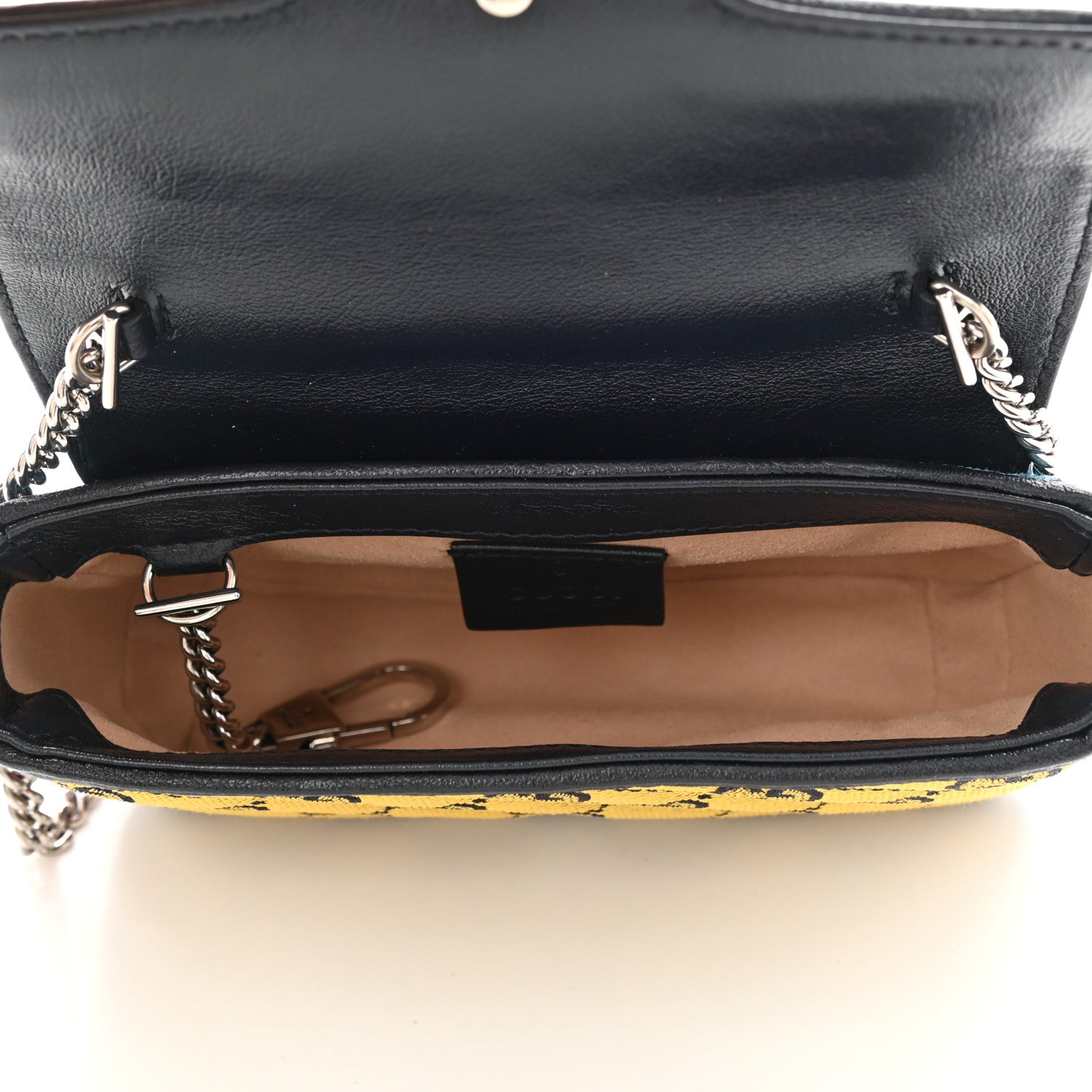 Gucci Monogram Multicolor Matelasse Diagonal Super Mini GG Marmont Shoulder Bag Green Blue Yellow Light Blue Pink 5 of 9