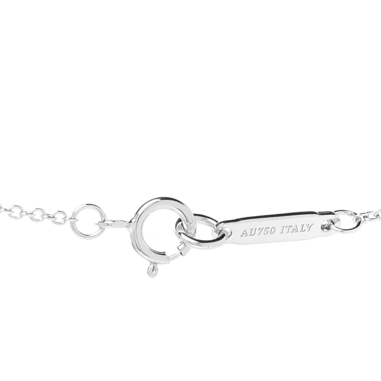 18K White Gold Diamond Mini Bow Pendant Necklace