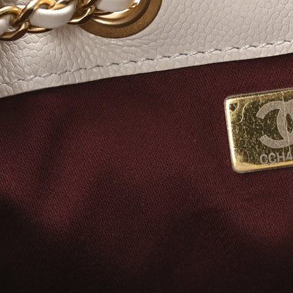 Chanel Caviar Quilted Mini Chanel 25 Handbag White 12 of 21