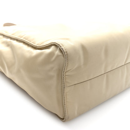 Prada Tessuto Nylon Saffiano Tote Beige 7 of 8