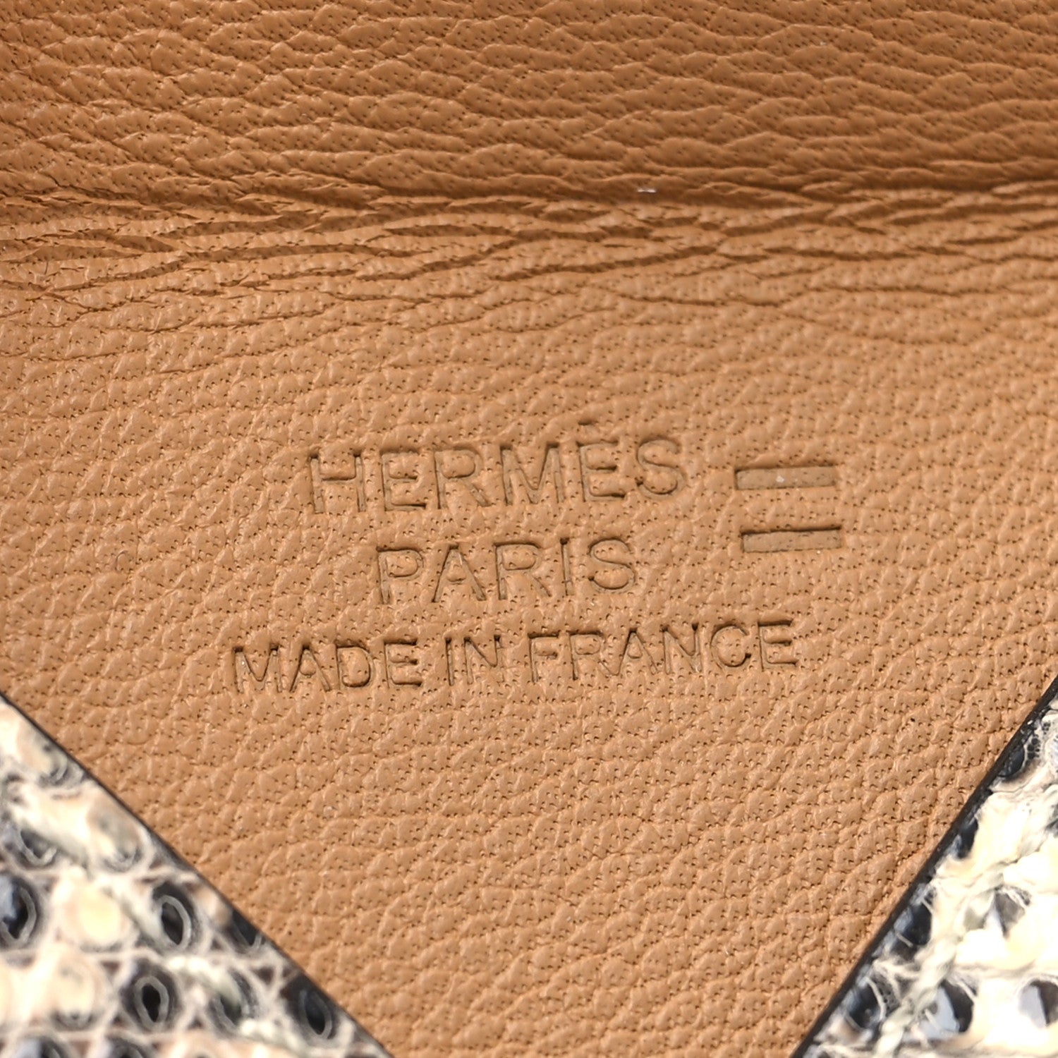 Hermes Lizard Envelope Bag Charm Ombre 3 of 3