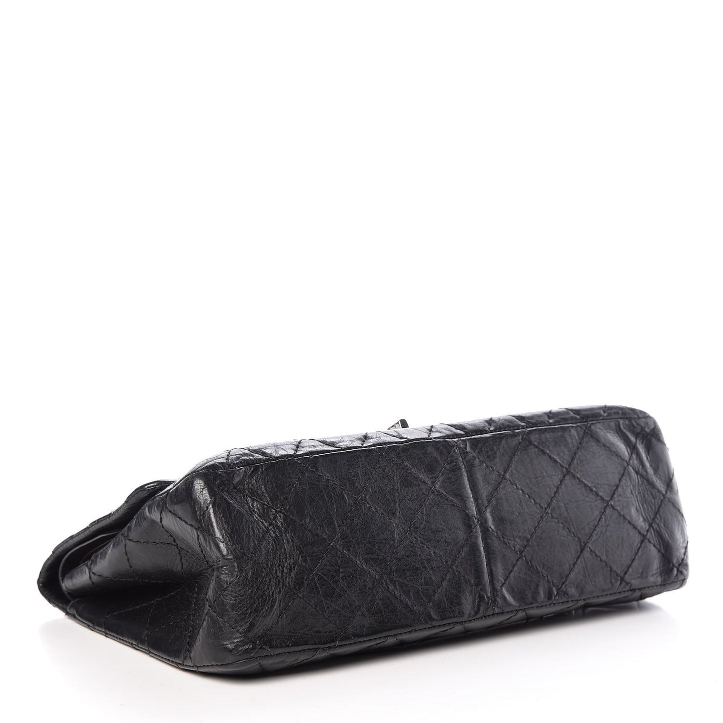 Aged Calfskin Quilted 2.55 Reissue 226 Flap Black