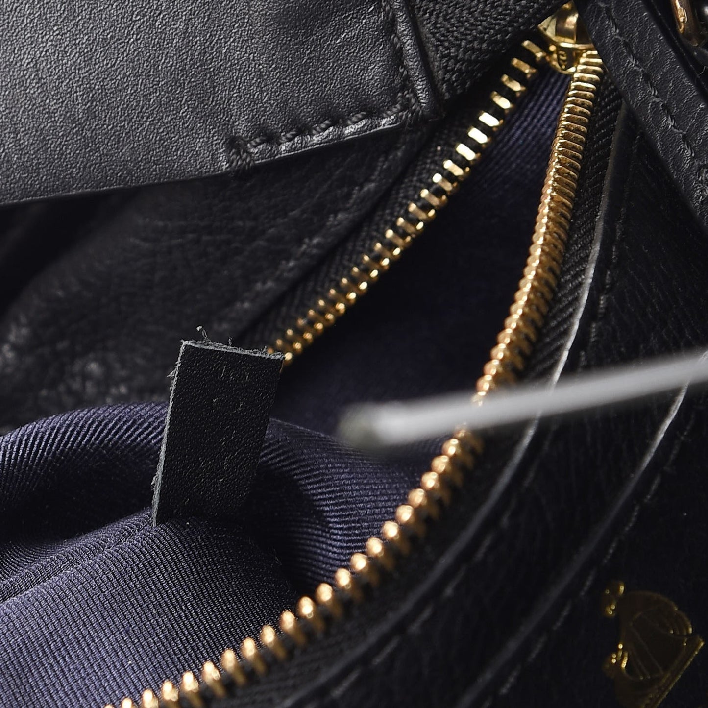 Calfskin Tribale Fringe Shoulder Bag Black