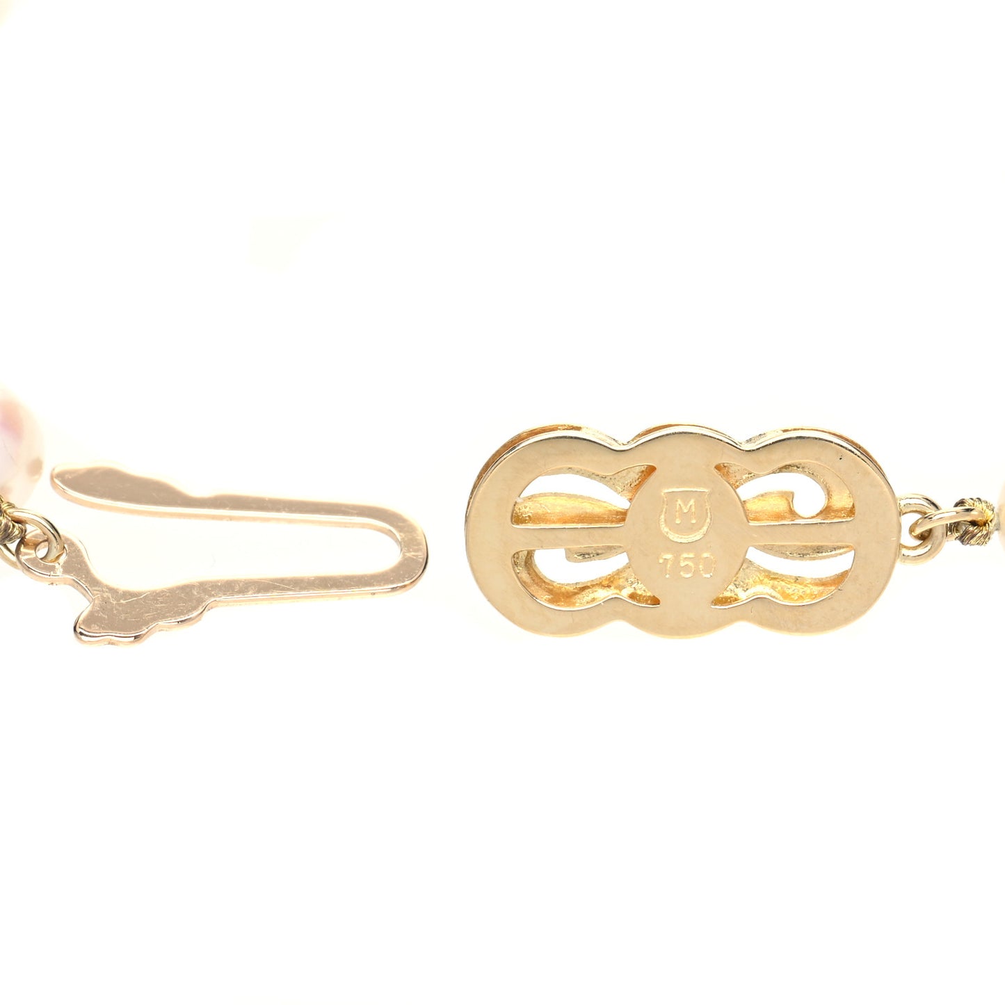 18K Yellow Gold Akoya Cultured Pearl 6-6.5mm Strand Bracelet