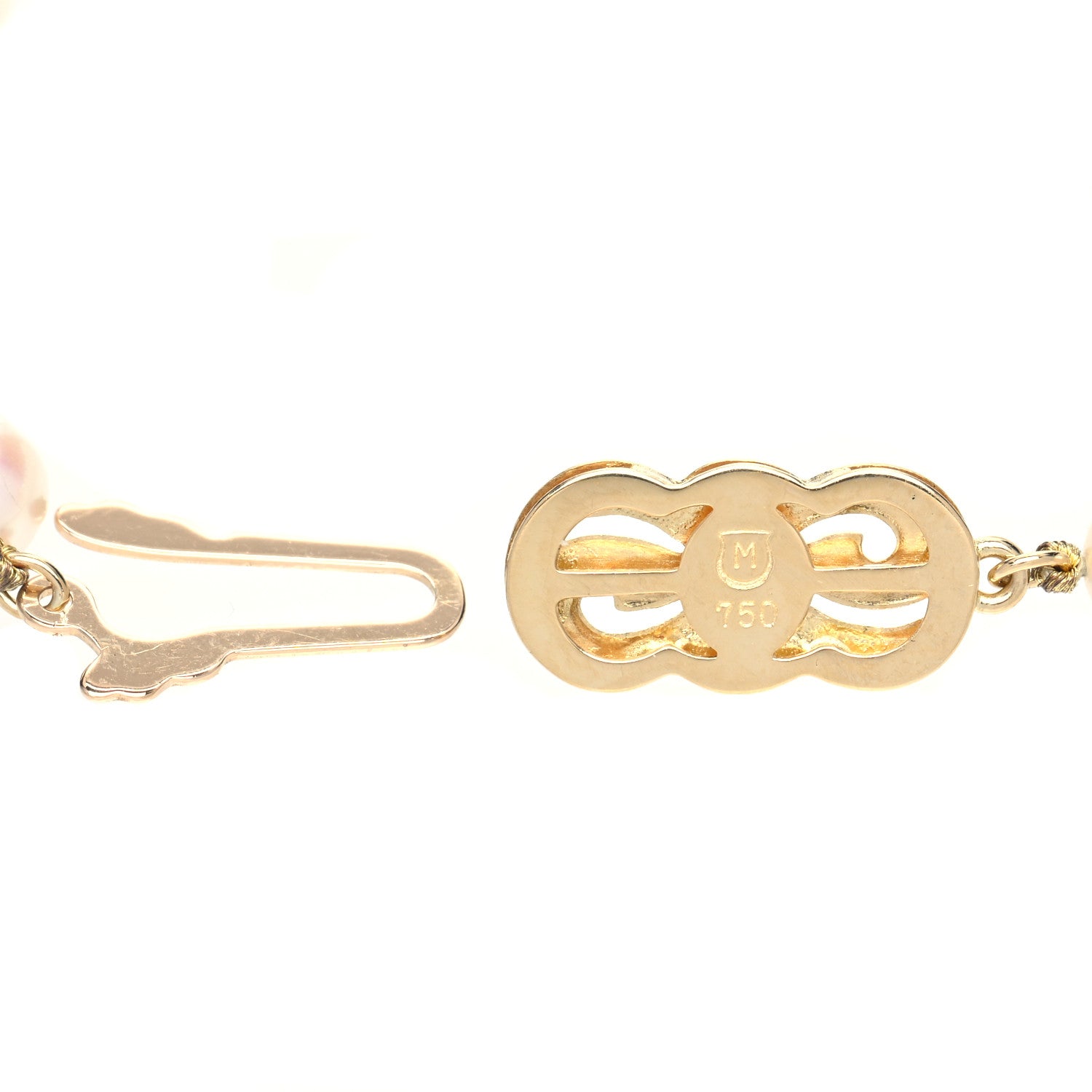 Mikimoto 18K Yellow Gold Akoya Cultured Pearl 6-6.5mm Strand Bracelet 4 of 4