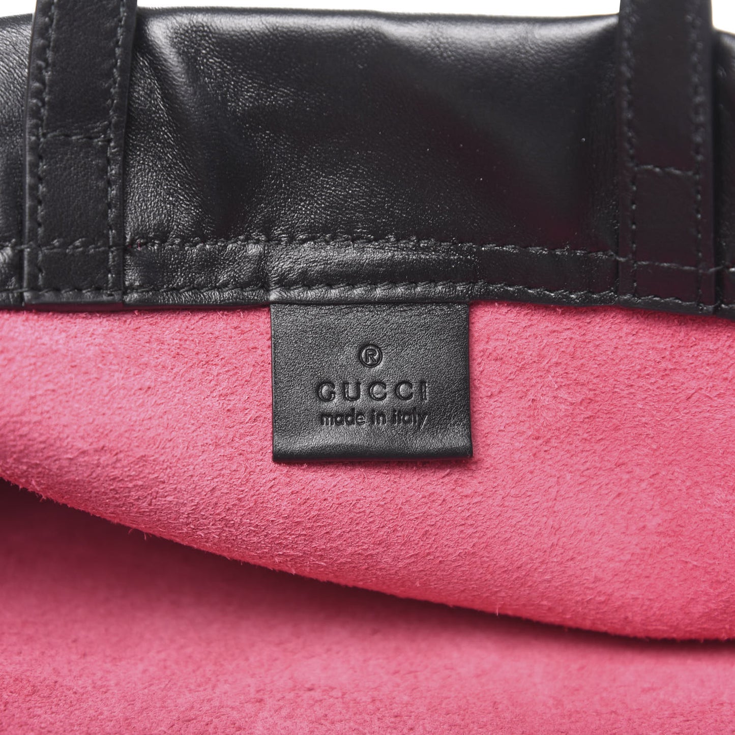 Grained Calfskin Logo Drawstring Backpack Box Pink Green Black