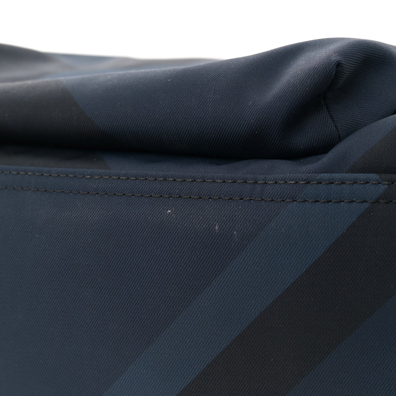 Burberry Nylon Check Print Abbeydale Simple Backpack Navy 14 of 14