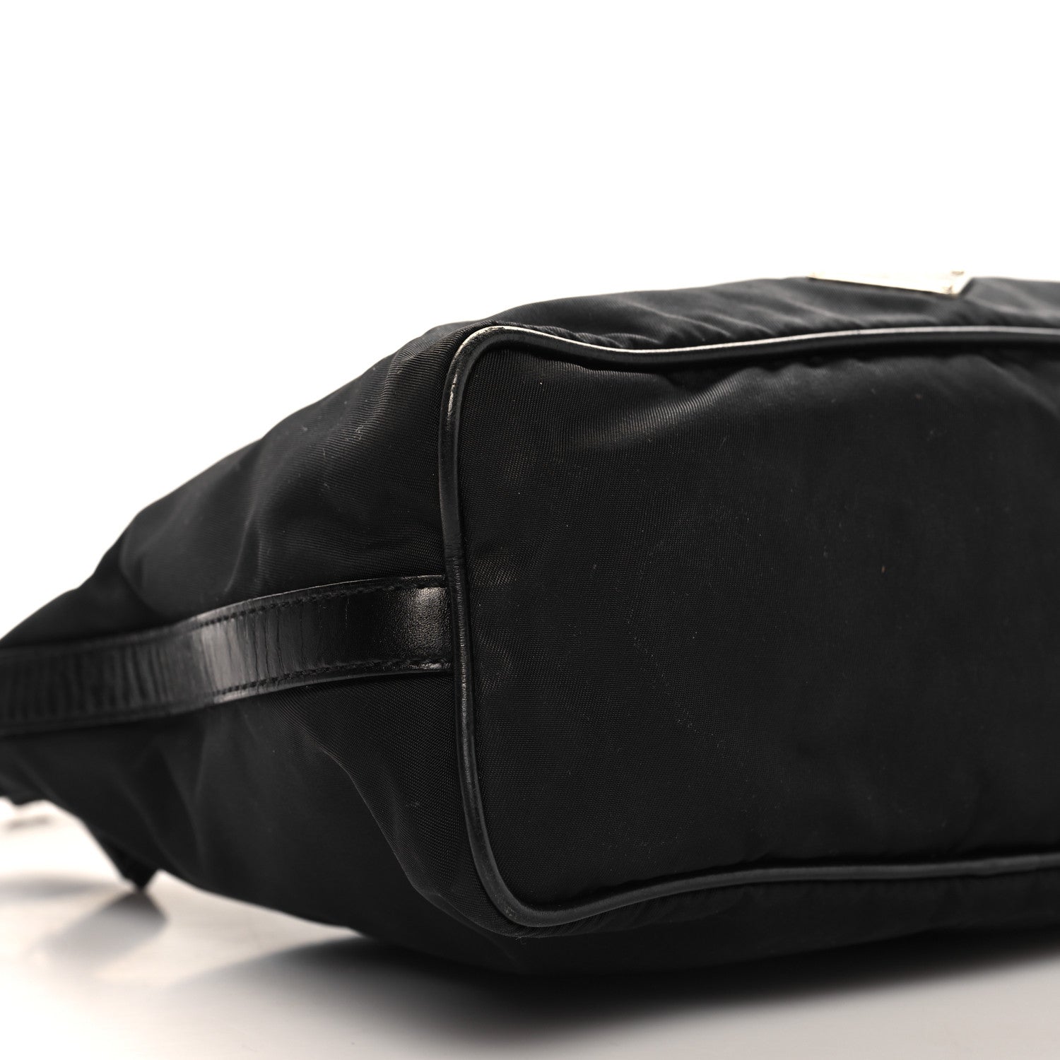 Prada Tessuto Nylon Vitello Hobo Black 8 of 11