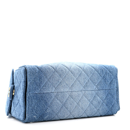 Chanel Washed Denim Quilted Small Chanel 25 Handbag Blue 4 of 12