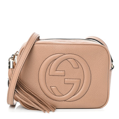 Gucci Pebbled Calfskin Small Soho Disco Bag Camelia 1 of 9