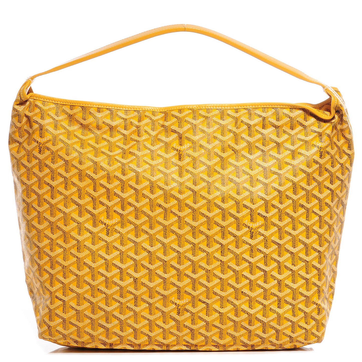 Goyardine Fidji Zip Hobo Yellow