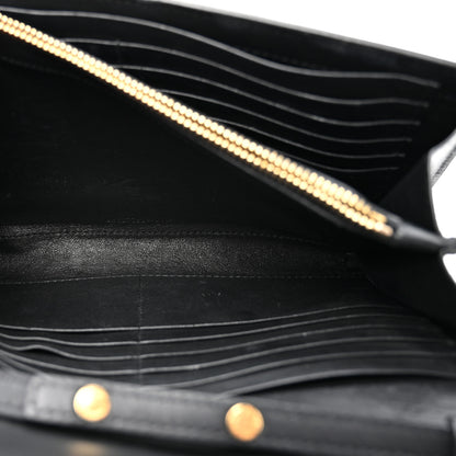 Saint Laurent Grain De Poudre Zodiac Print Small Monogram Kate Satchel Black Black 6 of 15