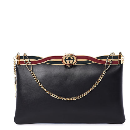 Gucci Palm Lux Broadway Evening Clutch Bag Black 1 of 9