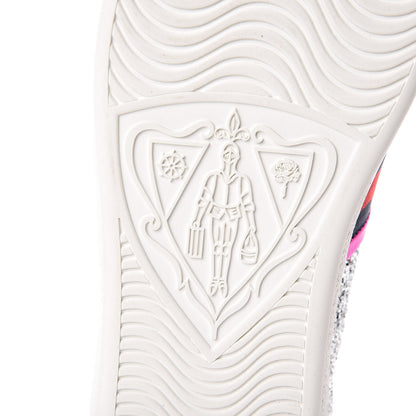 Gucci Glitter Web Ace Sneakers 42 Silver 6 of 9