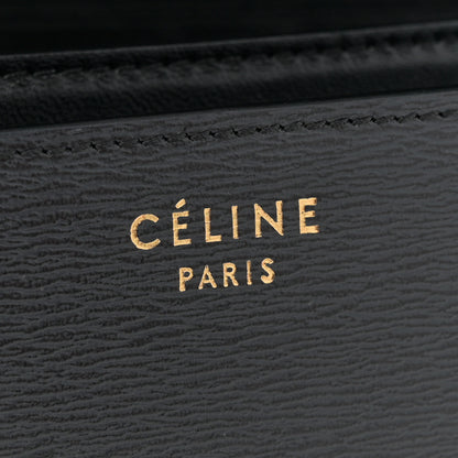 Celine Liege Calfskin Medium Classic Box Flap Bag Black 6 of 12