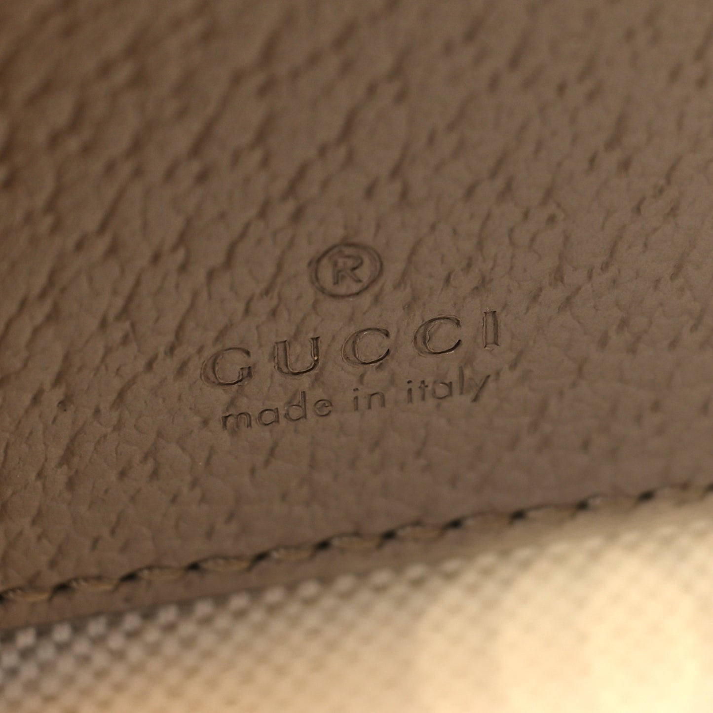 GG Supreme Monogram Textured Dollar Calfskin Web Mini Ophidia Top Handle Bowler Bag Beige Mystic White Oatmeal