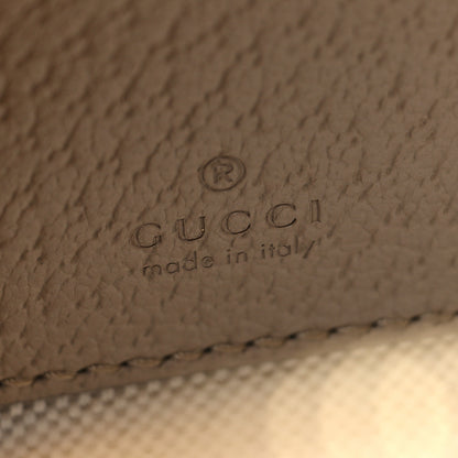 Gucci GG Supreme Monogram Textured Dollar Calfskin Web Mini Ophidia Top Handle Bowler Bag Beige Mystic White Oatmeal 6 of 11