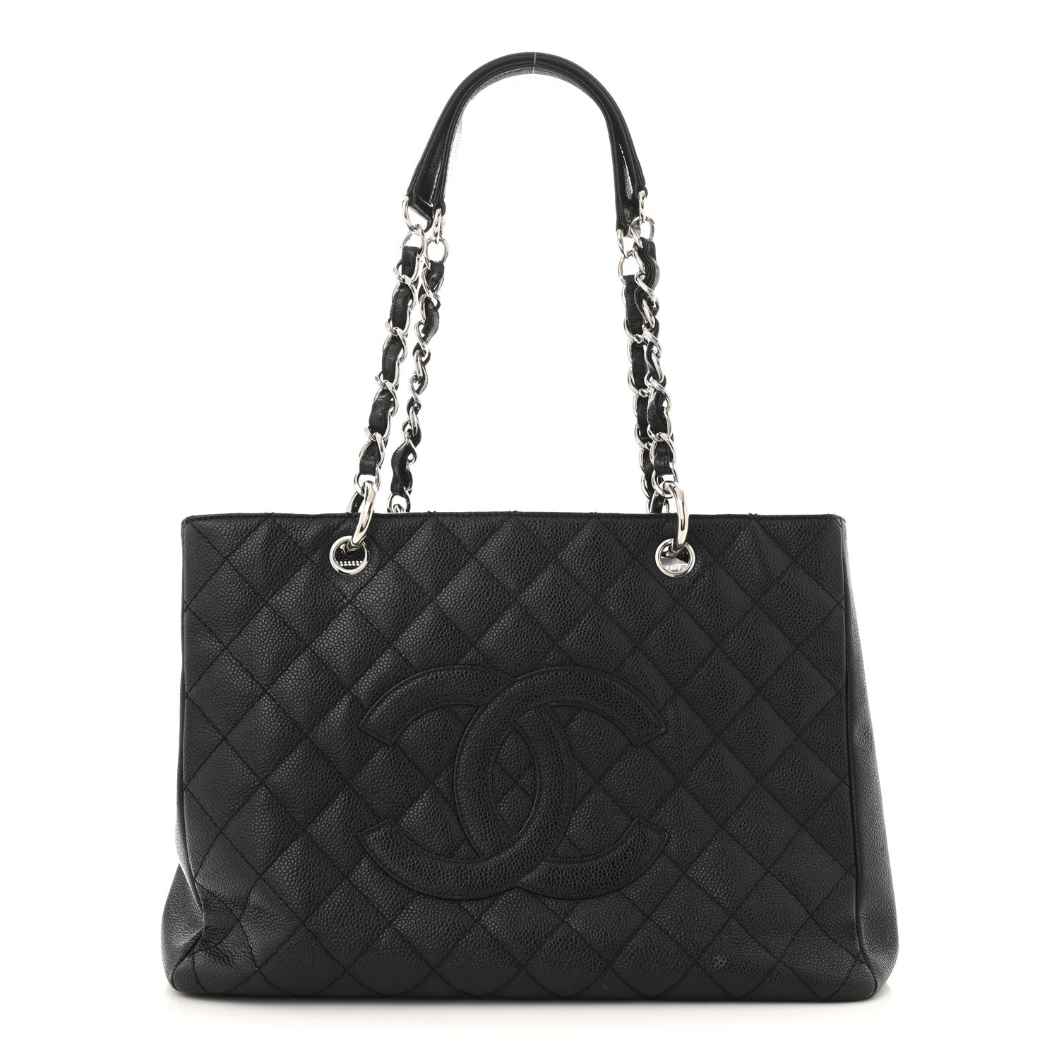 Chanel Caviar Quilted Grand Shopping Tote GST Black 1 of 15