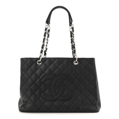 Chanel Caviar Quilted Grand Shopping Tote GST Black 1 of 15