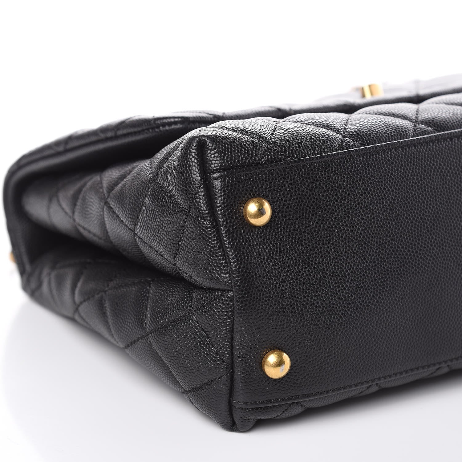 Chanel Caviar Quilted Small Coco Handle Flap Black 8 of 11