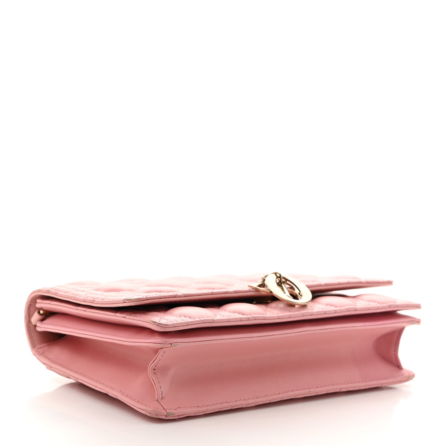 Lambskin Cannage My Dior Top Handle Bag Old Rose