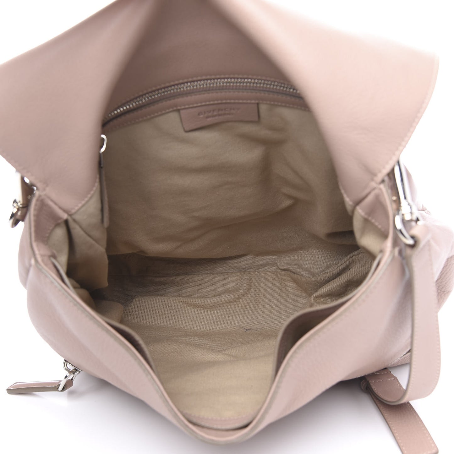 Calfskin Medium Pandora Pure Flap Bag Sand