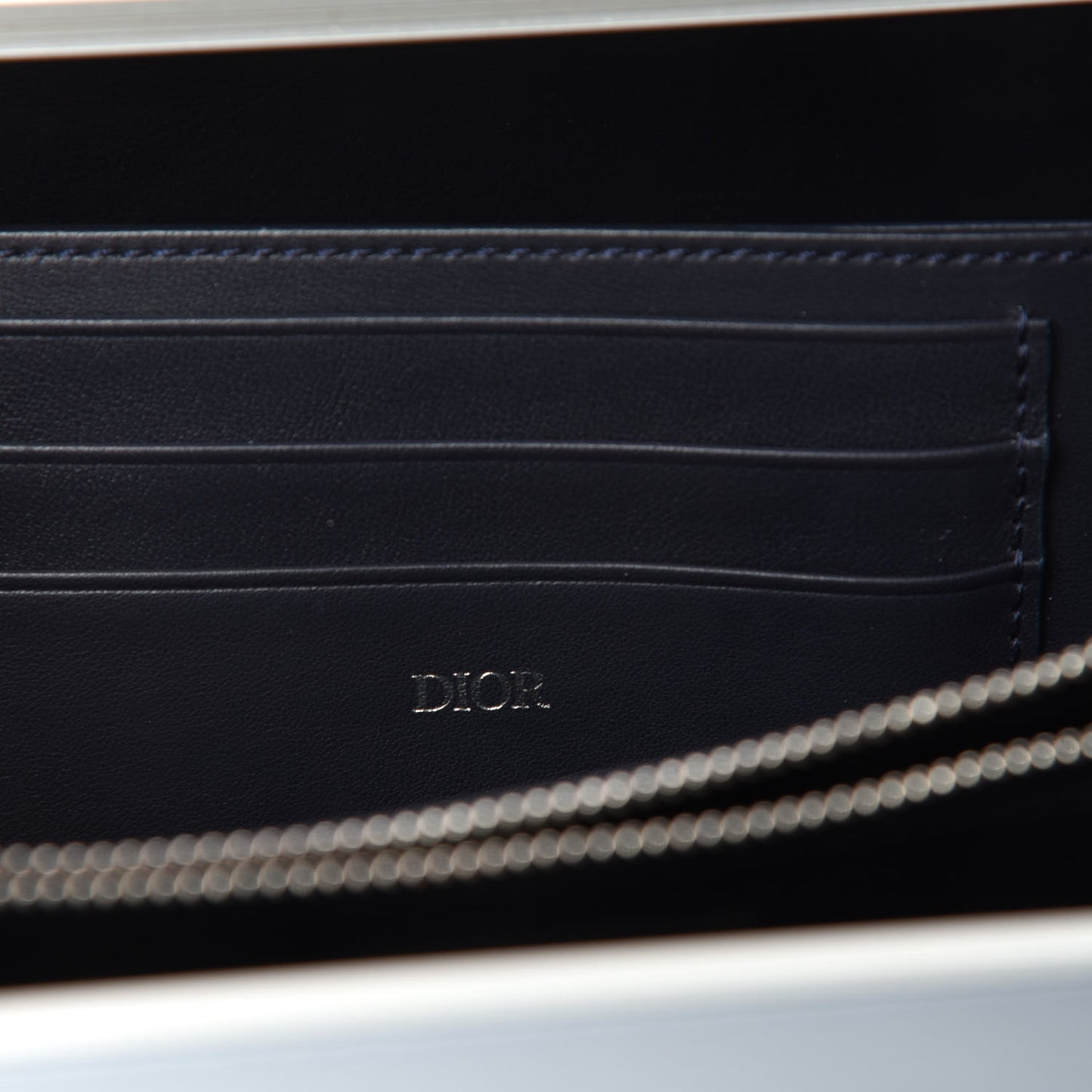 X RIMOWA Aluminum Personal Clutch On Strap Bleu