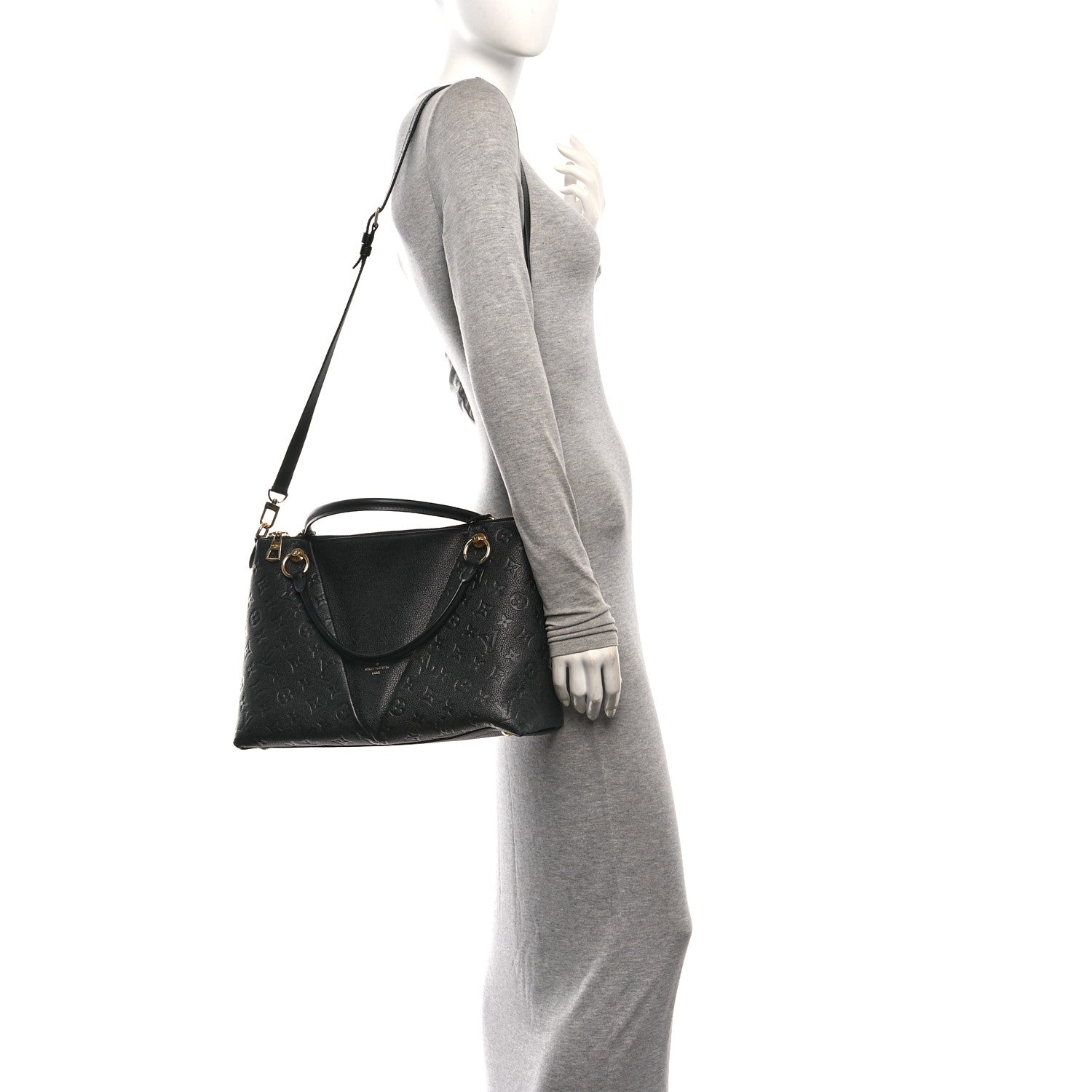 Louis Vuitton Empreinte V Tote MM Black 2 of 9