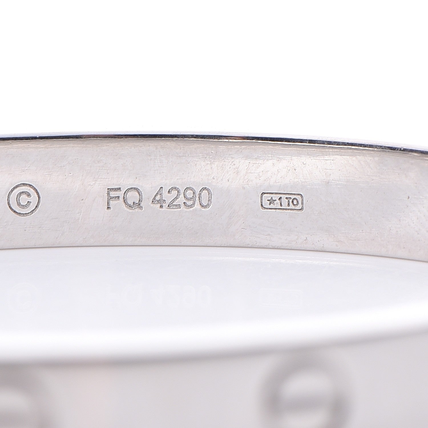 Cartier 18K White Gold LOVE Bracelet 17 8 of 10