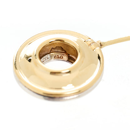 Tiffany Sterling Silver 18K Yellow Gold Paloma Picasso Magic Disc Earrings 10 of 11