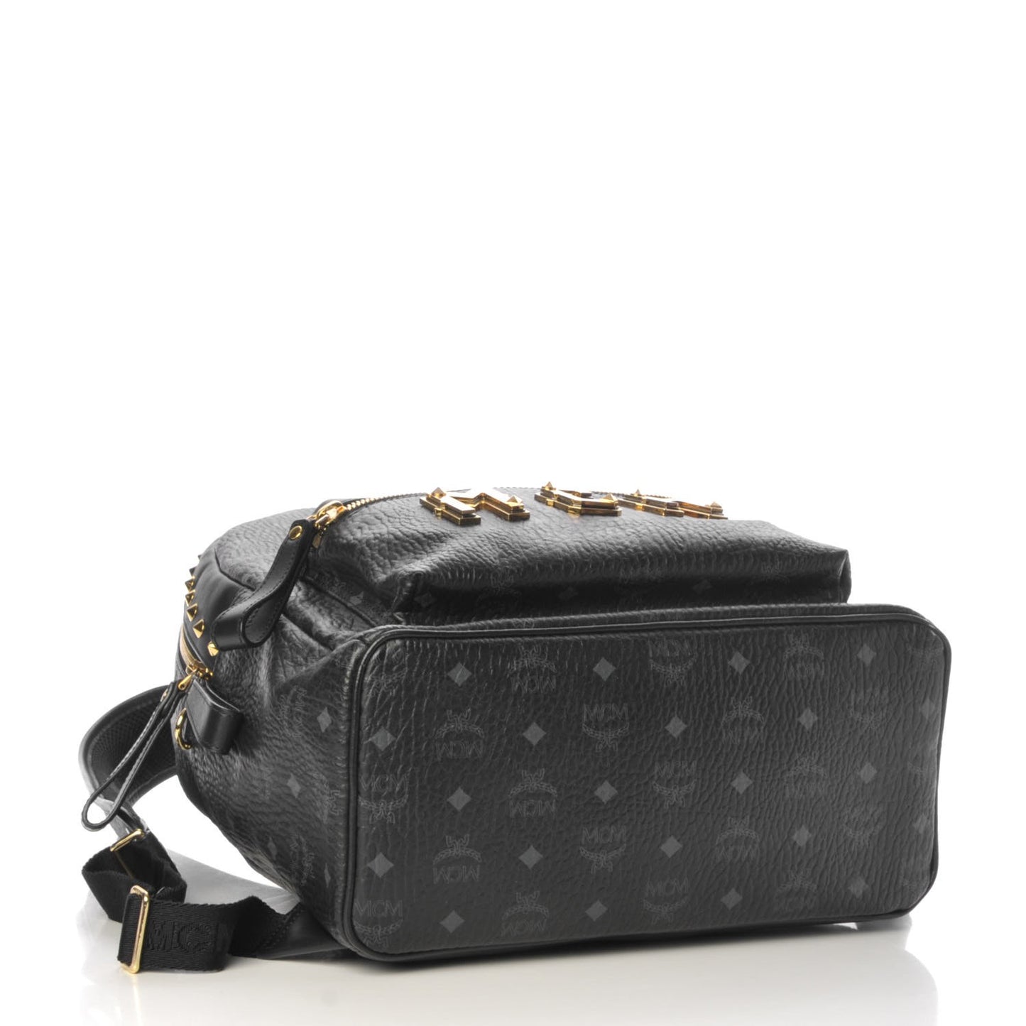 Visetos Studded Medium Stark M Logo Collection Backpack Black
