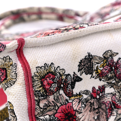 Christian Dior Canvas Embroidered Medium Butterfly Print Book Tote Multicolor 13 of 14