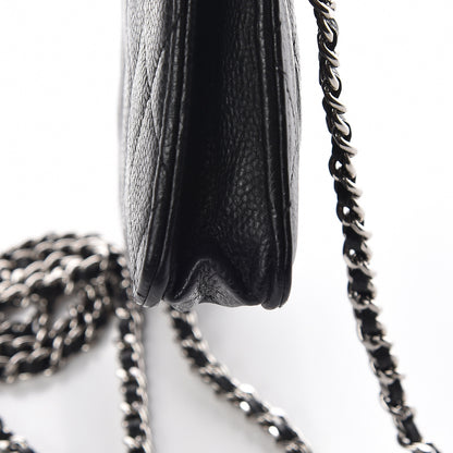 Chanel Caviar Quilted Wallet On Chain WOC Black 17 of 17