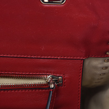 Valentino Garavani Vitello Medium Rockstud All Over Tote Rosso Valentino 8 of 13