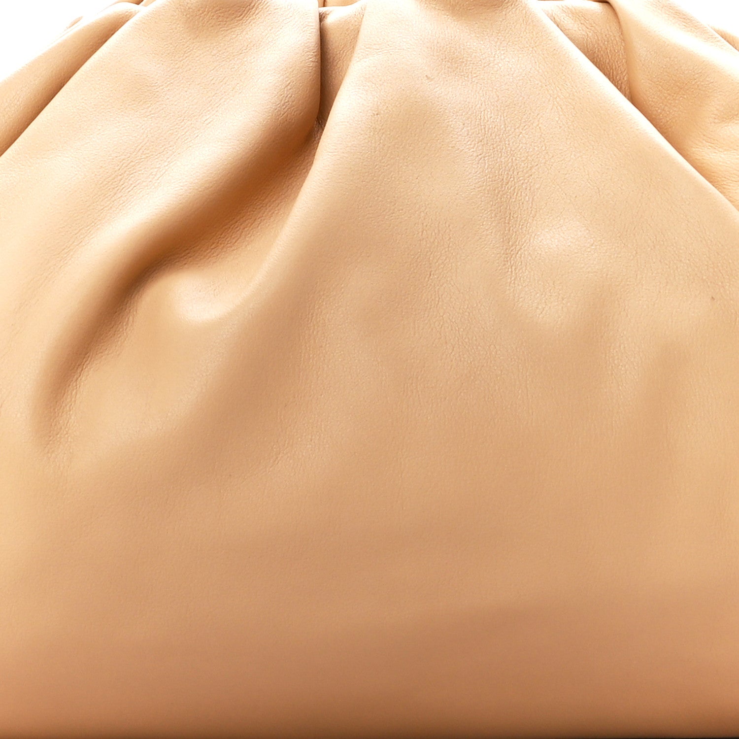 Bottega Veneta Smooth Butter Calf The Pouch Oversized Clutch Almond 9 of 12