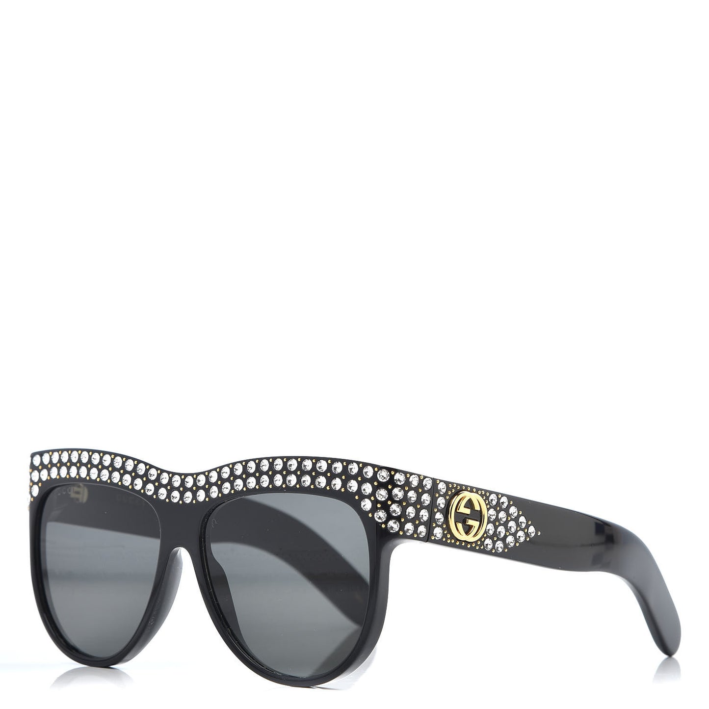 Acetate Crystal Sunglasses GG0147S Black